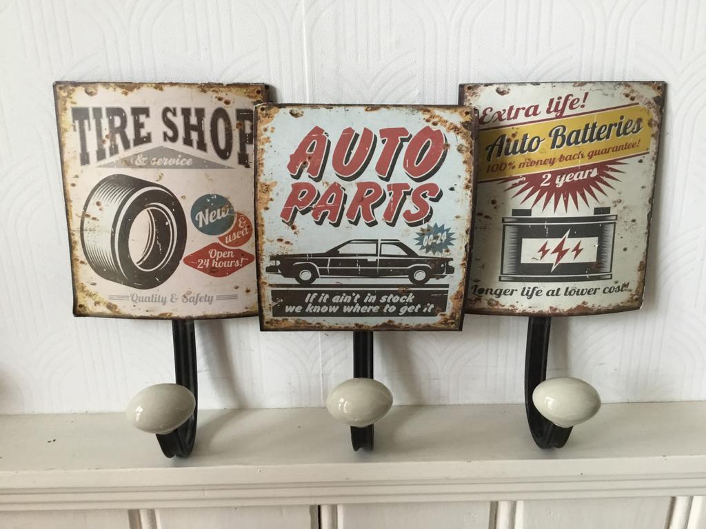 Mancave Kapstok Vintage Auto Garage, Auto diversen, Overige Auto diversen, Ophalen of Verzenden