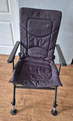 Karperstoel met verstelbare rugleuning en armleuningen, Ophalen of Verzenden, Gebruikt, Overige typen