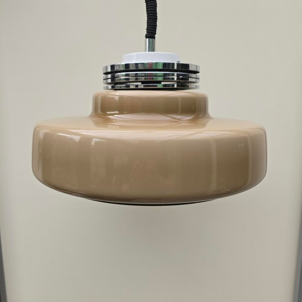 Vintage Space Age Hanglamp Jaren '70. Vintage design, Huis en Inrichting, Lampen | Hanglampen, Gebruikt, Ophalen of Verzenden