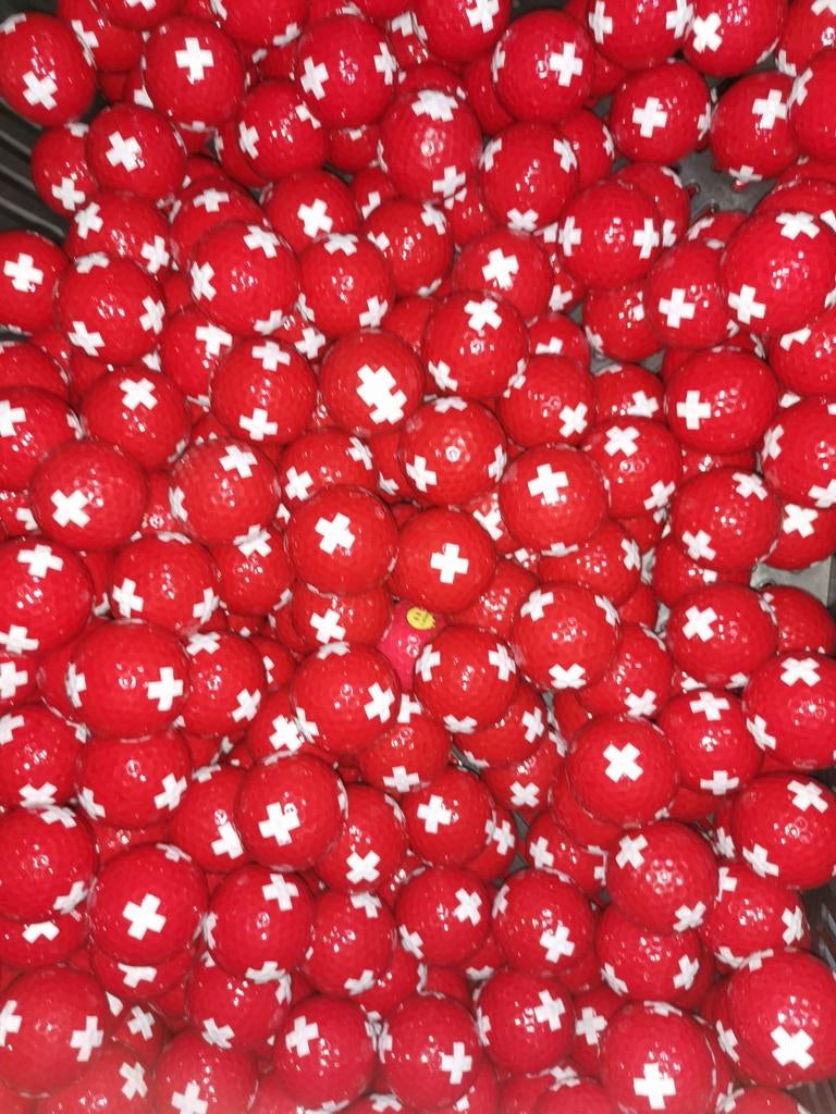 Rode golfballen 50 stuks nieuw, 120 cm of meer, Ophalen of Verzenden, Katoen, Nieuw