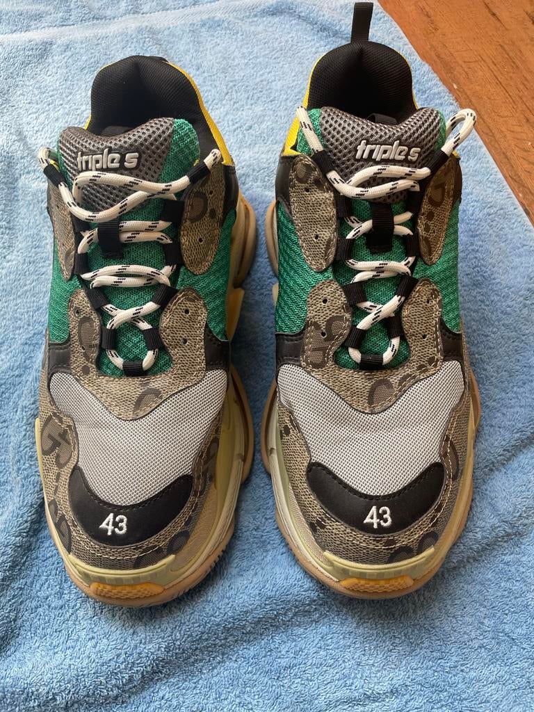 Gucci Balenciaga Triple S Sneakers Maat 43, Ophalen of Verzenden, Zo goed als nieuw, Sneakers of Gympen