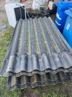 Asbestvrije golfplaten, zwart, Ophalen, Kunststof, Zwart, Golfplaat