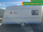 CARAVELAIR silver 425 VOORTENT + DWARSBED + FIETSENDRAGER, Serviceluik, Bedrijf, 750 - 1000 kg, 5 tot 6 meter