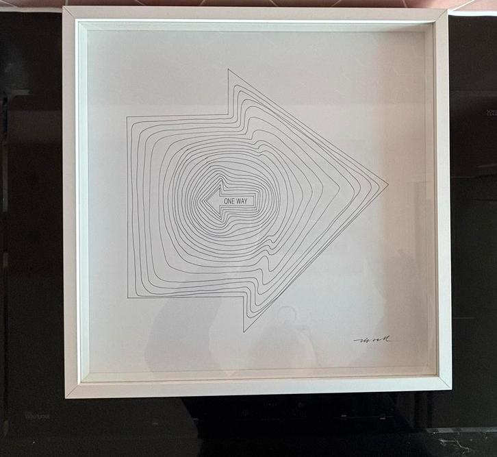 Ikea ONSKEDROM-  'One Way' litho, Olle Eksell, 2015, Antiek en Kunst, Kunst | Litho's en Zeefdrukken, Ophalen of Verzenden