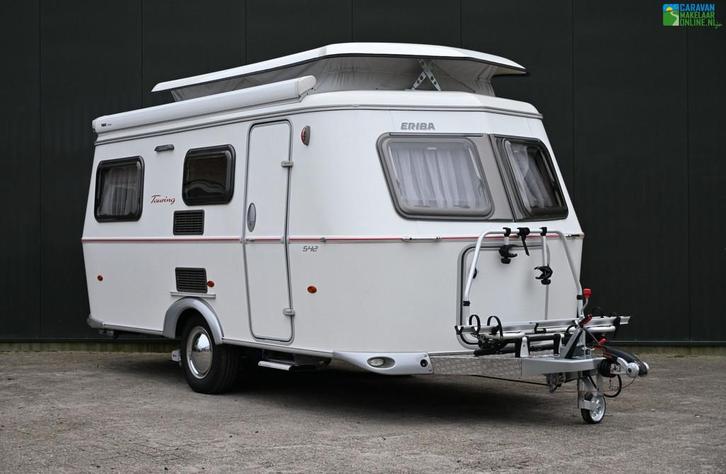Eriba Touring Troll 542 Mover|Luifel|Fietsdrager|TOPSTAAT, Caravans en Kamperen, Caravans, Bedrijf, tot en met 3, 750 - 1000 kg