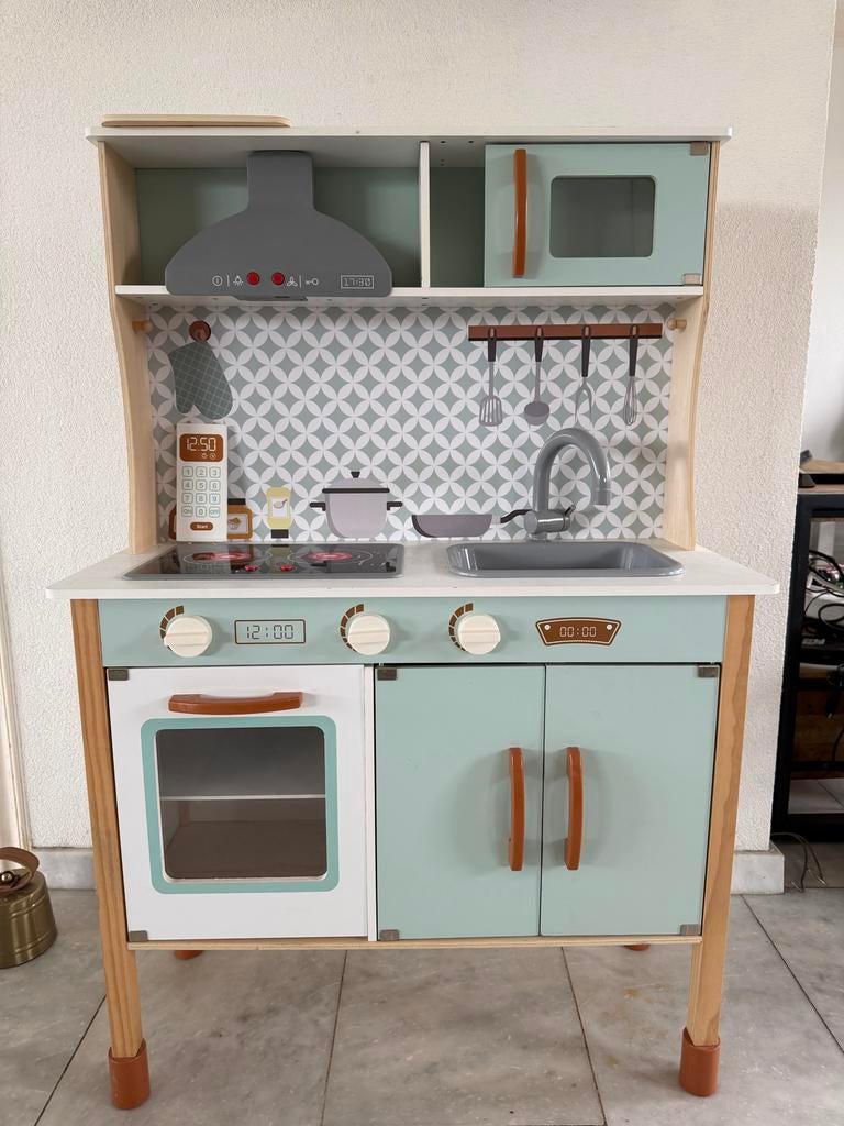Houten speelgoed keuken, Ophalen, Zo goed als nieuw, Hout, Speelkeuken