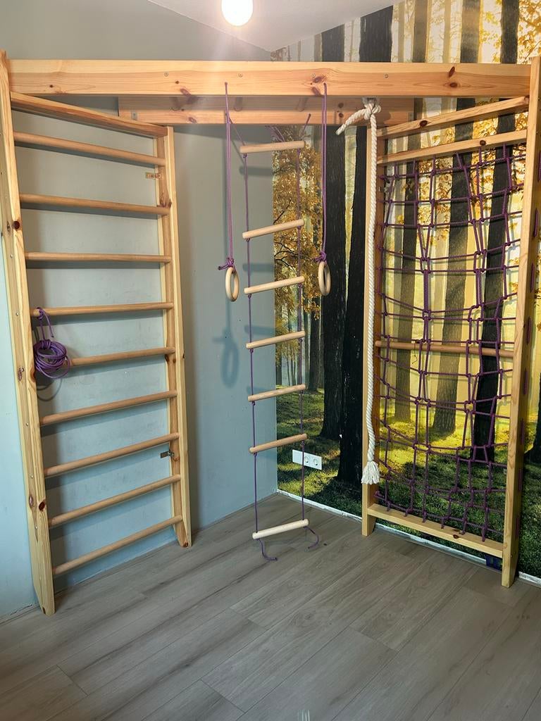 Klimrek voor kinderkamer - zelf demonteren, Kinderen en Baby's, Ophalen of Verzenden, Gebruikt, Klimnet