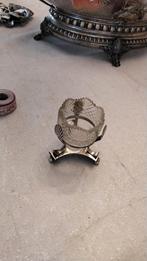 Antiek zilver zoutvat., Ophalen of Verzenden, Zilver