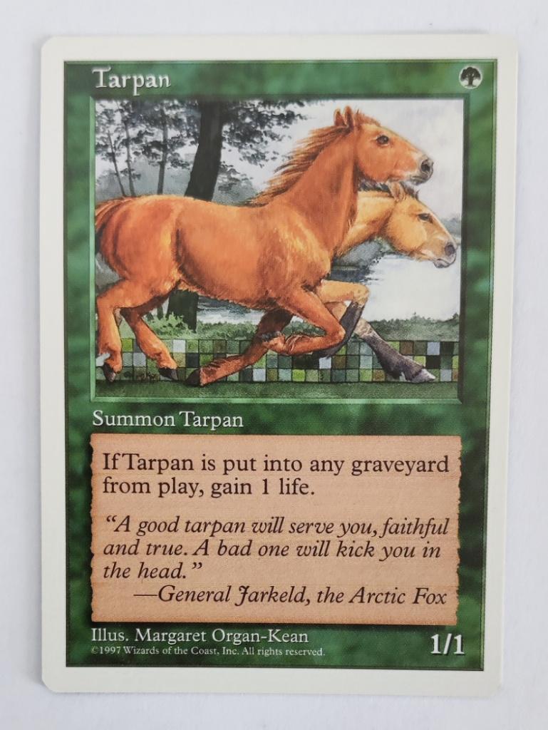 Tarpan Fifth Edition MTG Near Mint, Ophalen of Verzenden, Zo goed als nieuw, Losse kaart