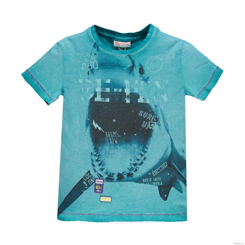 Brums jersey turquoise t-shirt polo shirt Haai maat 140, Kinderen en Baby's, Kinderkleding | Maat 140, Nieuw, Ophalen of Verzenden
