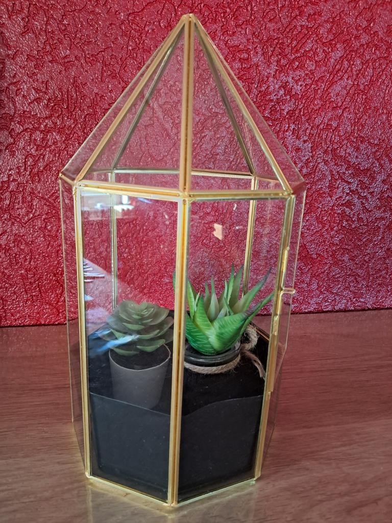 Pragtige terrarium/vitrinekastje van ElegantLife., Antiek en Kunst, Ophalen of Verzenden