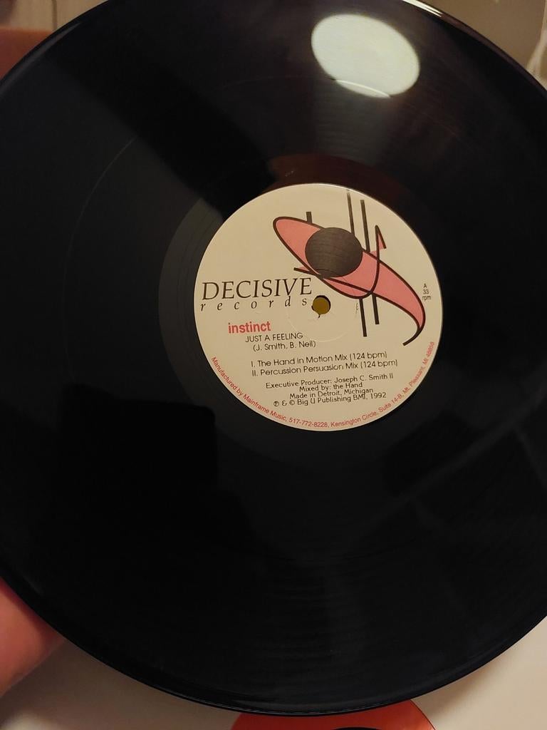 Instinct - Just a feeling. 1ste persing, Ophalen of Verzenden, Zo goed als nieuw, 12 inch