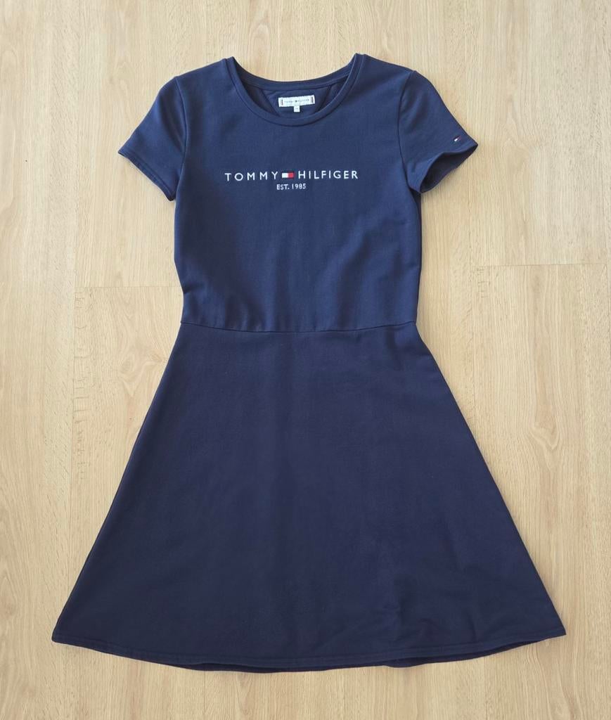 Tommy Hilfiger Donkerblauwe Zomer Jurk Mt 176, Kinderen en Baby's, Kinderkleding | Maat 176, Meisje, Ophalen of Verzenden, Jurk of Rok
