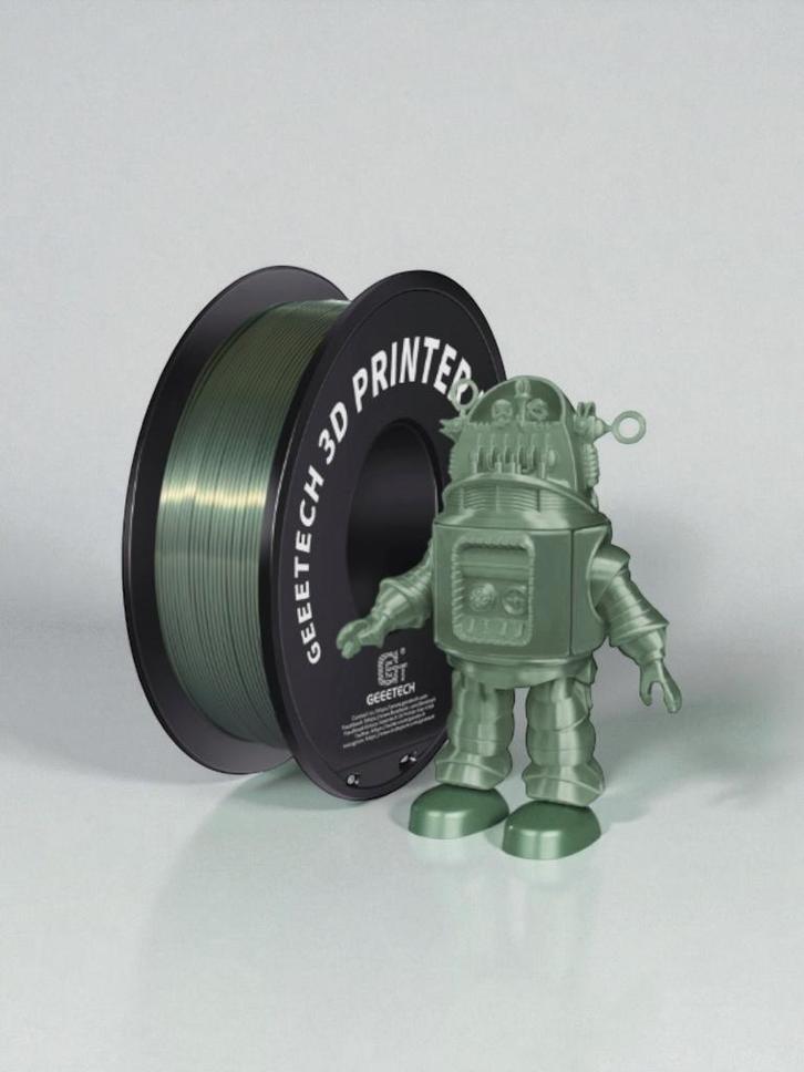 Geeetech PLA Silk filament 1kg Silk Bronze 1,75mm, Computers en Software, 3D-printerbenodigheden, Nieuw, Ophalen of Verzenden