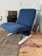 Artifort Concorde chair, Pierre Paulin, blauw, Ophalen, 75 tot 100 cm, Zo goed als nieuw, Stof