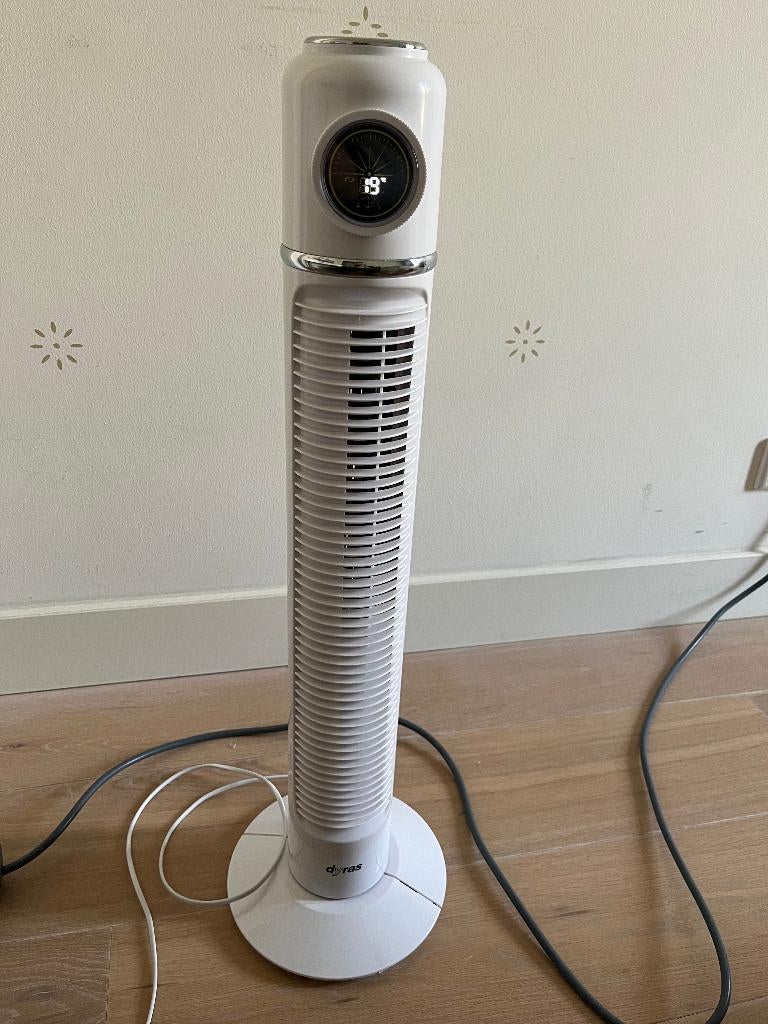 Dyras ventilator met afstandsbediening, Witgoed en Apparatuur, Ventilatoren, Ophalen, Ventilator met afstandsbediening, Zo goed als nieuw