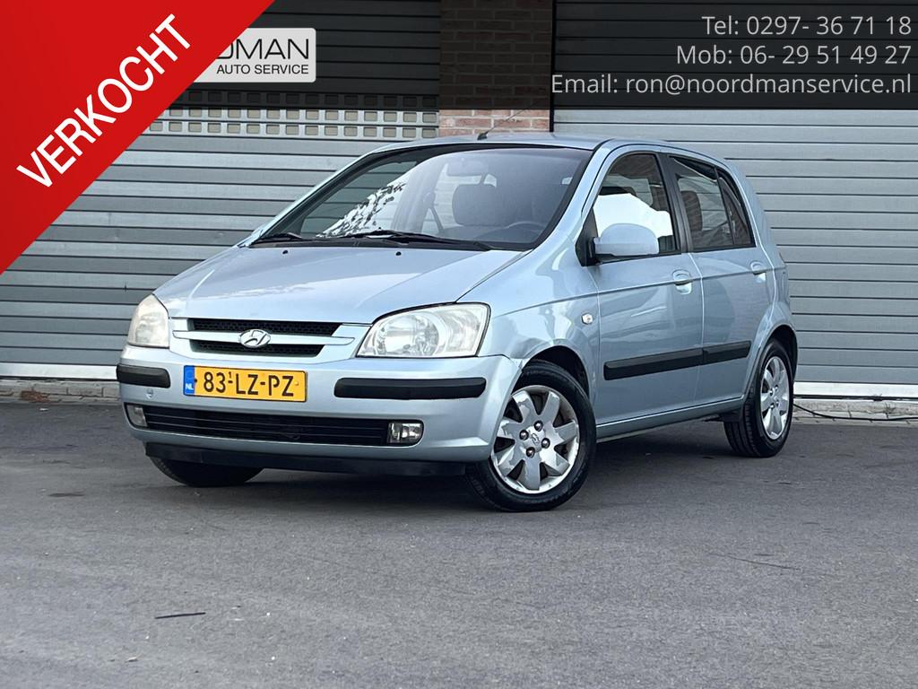 Hyundai Getz 1.6i-16V GLS, Auto's, Hyundai, 4 cilinders, Blauw, Origineel Nederlands, Handgeschakeld