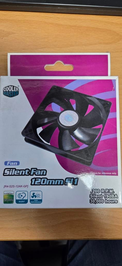 Cooler Master Silent Fan 120mm S11, Lodewijkstraat 1B, eindhoven, Cooler Master, Nieuw, Ophalen of Verzenden
