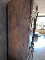 Antieke servieskast met glazen deur en lades, Huis en Inrichting, Kasten | Buffetkasten, Ophalen, Gebruikt, 50 tot 100 cm, Met lade(s)