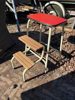 Vintage/Retro trap krukje - Brabantia, Ophalen, Gebruikt, Hout, Met voetsteun