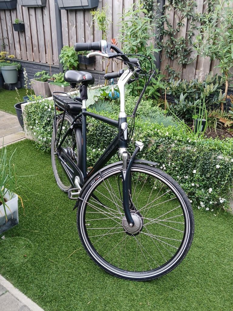 Batavus Genova Elektrische Herenfiets Met 2 Accu's, Fietsen en Brommers, Elektrische fietsen, Ophalen, Gebruikt, Batavus