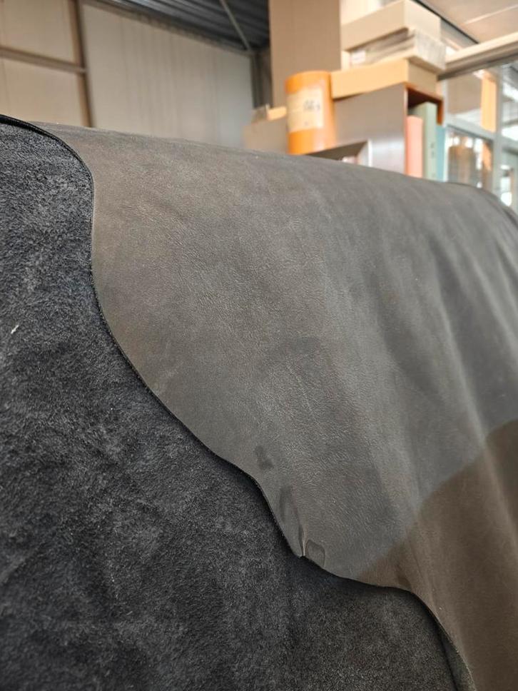 Grote partij prachtig zwart Nappa leer, Hobby en Vrije tijd, Stoffen en Lappen, Nieuw, Leer of Kunstleer, 30 tot 120 cm, 30 tot 200 cm