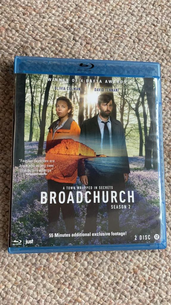 BROADCHURCH Seizoen 2 op blu-ray., Cd's en Dvd's, Ophalen of Verzenden, Zo goed als nieuw, Tv en Series