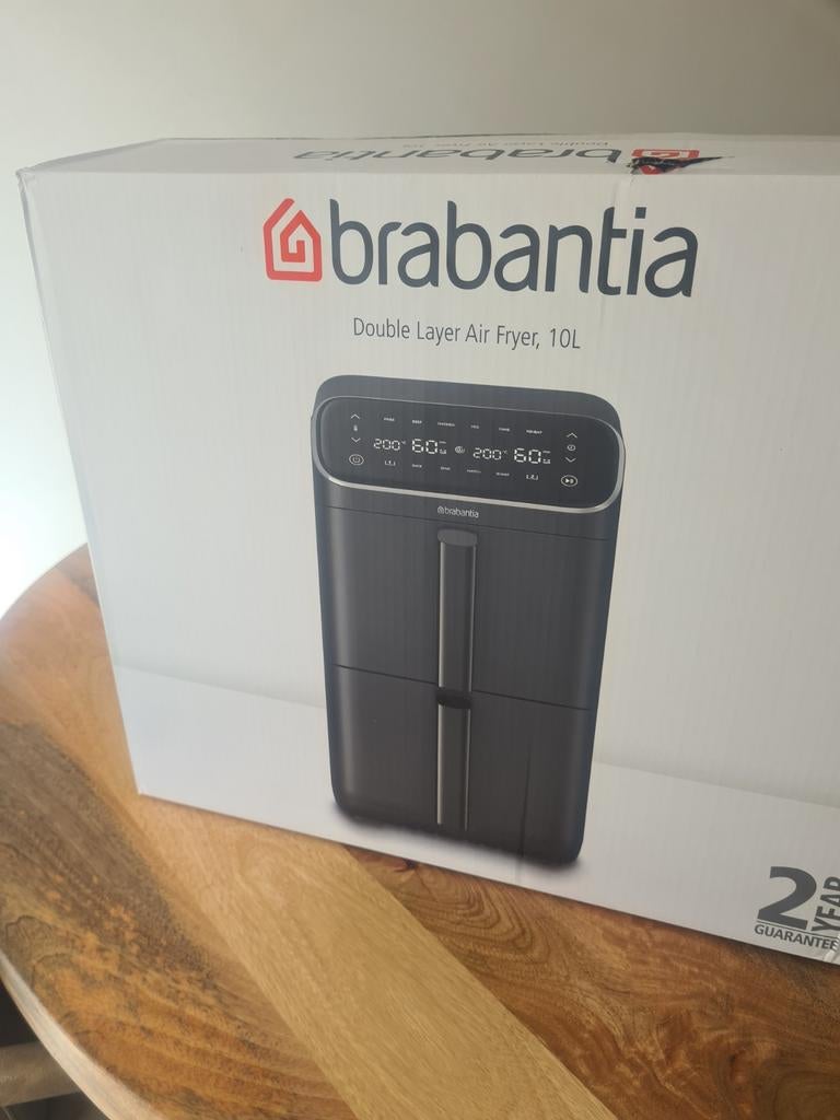 Brabantia Double Layer Air Fryer, 10L, Witgoed en Apparatuur, Airfryers, Ophalen of Verzenden