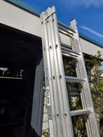 3 keer 9 treden aluminium ladder, Doe-het-zelf en Verbouw, Steigers, Ophalen of Verzenden