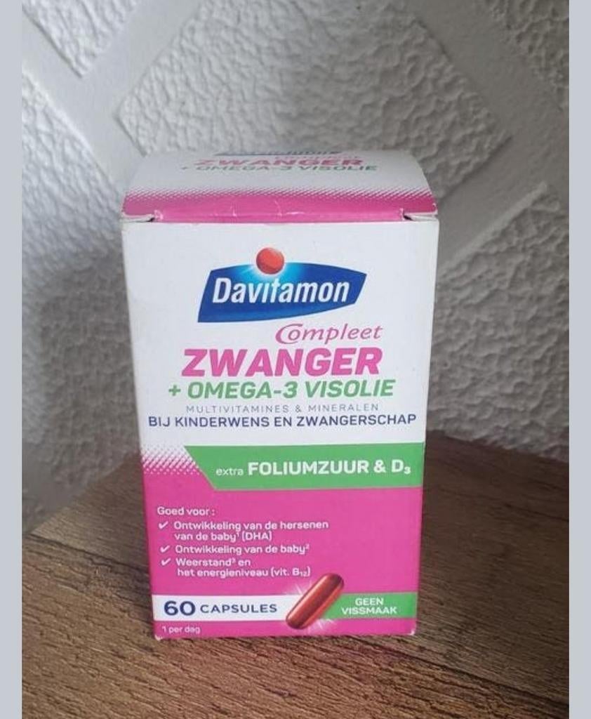 Davitamon Compleet Zwanger + Omega-3 Visolie (60 capsules), Boeken, Ophalen of Verzenden, Nieuw, Zwangerschap en Bevalling