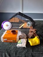 Beeztees Hamsterkooi zgan compleet, Dieren en Toebehoren, Kooi, Minder dan 75 cm, Zo goed als nieuw, Ophalen