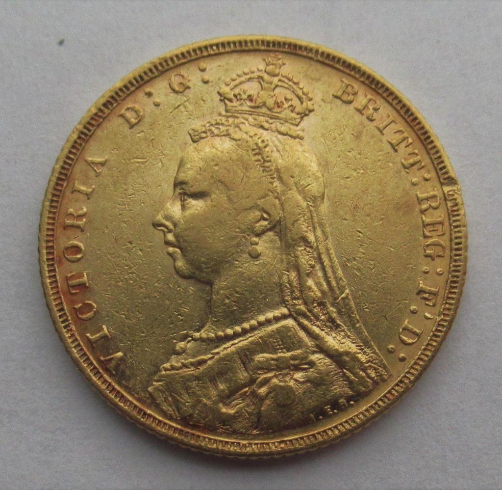 Great Britain, 1 sovereign, 1892, Verzenden, Overige landen, Goud