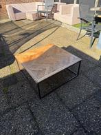 Salontafel loods 5 vierkant hout, Huis en Inrichting, Ophalen, Overige materialen, Gebruikt, 50 tot 100 cm