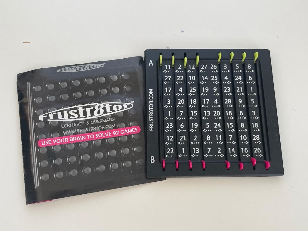 D957 Frustr8tor Het nieuwe hersenspel van Overmars Eckhardt, Een of twee spelers, Ophalen of Verzenden, Gebruikt