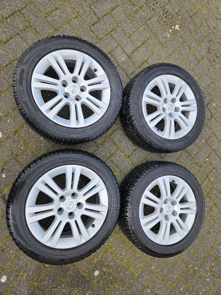Lichtmetalen Opel velgen inclusief Goede Winterbanden!!!!, Auto-onderdelen, Banden en Velgen, Ophalen, Gebruikt, 16 inch, Banden en Velgen