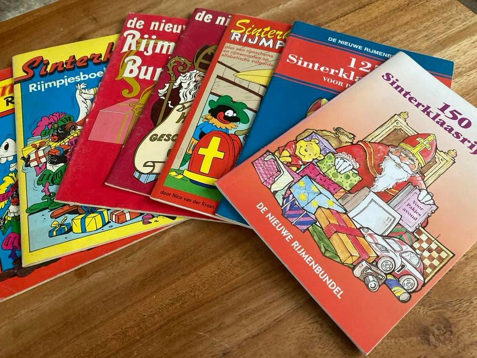 7 Sinterklaas Rijmpjesboekjes, Ophalen of Verzenden, Zo goed als nieuw