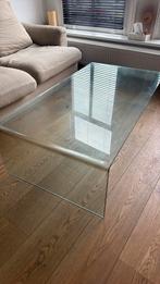 Design glazen tafel, Ophalen, 100 tot 150 cm, 50 tot 100 cm, Zo goed als nieuw