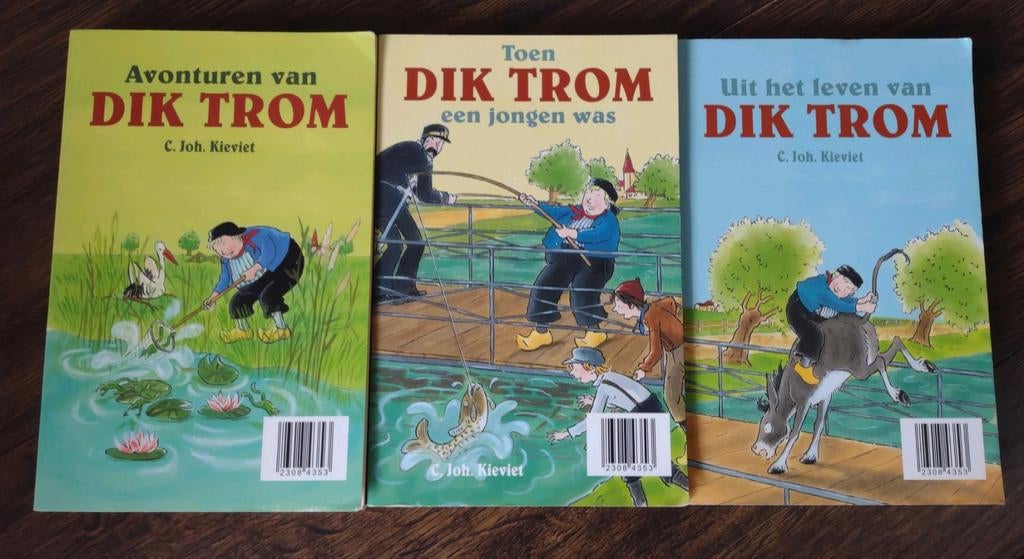 3 Dik Trom boeken - Soft Cover, Ophalen of Verzenden, Gelezen, C. Joh. Kieviet, Fictie algemeen