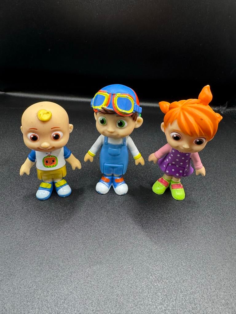 Cocomelon Figuren Set - JJ, TomTom, YoYo, Kinderen en Baby's, Speelgoed | Overig, Gebruikt, Jongen of Meisje, Ophalen of Verzenden