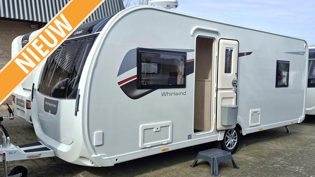Elddis Whirlwind 550 Nieuw Model 2026 !, Caravans en Kamperen, Standaardzit, Elddis, Bedrijf, 5 tot 6 meter