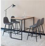 Statafel met 4 barkrukken, Ophalen of Verzenden