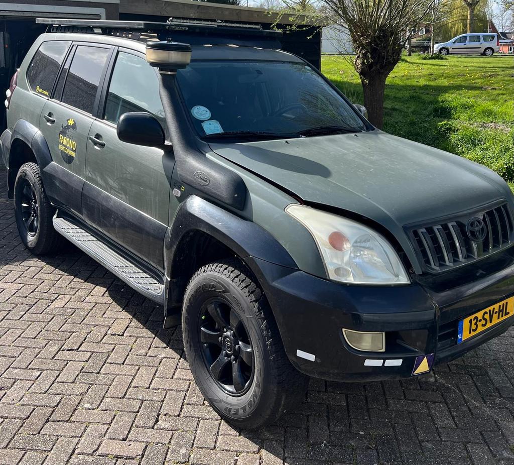 Toyota Landcruiser 120 3.0 D4D AUT 2006 Groen, Buscamper of Camperbus, Diesel, Particulier, Airconditioning