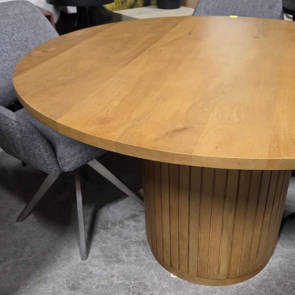 Ronde Eettafel Licia Mangohout, 120cm van Kave Home, Ophalen