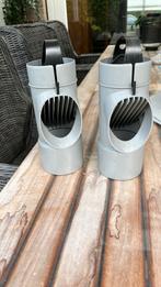 2x Dyka PVC bladafscheider Ø80mm grijs, Doe-het-zelf en Verbouw, Buizen en Afvoer, Pvc, Nieuw, Ophalen of Verzenden, Minder dan 2 meter