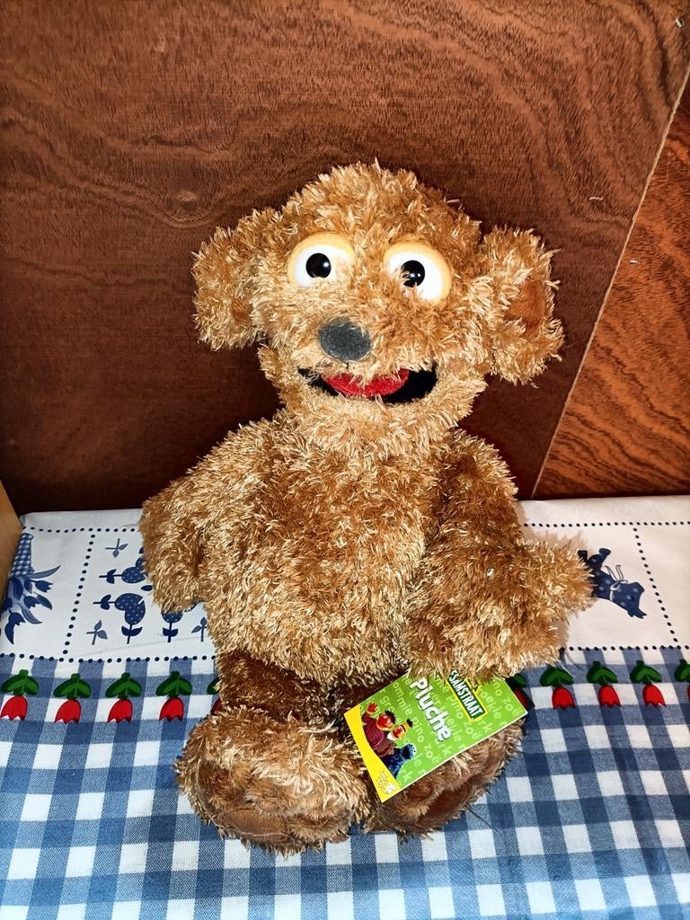 Tommie knuffel Sesamstraat nieuw met kaartje 34 cm groot, Kinderen en Baby's, Speelgoed | Knuffels en Pluche, Ophalen of Verzenden