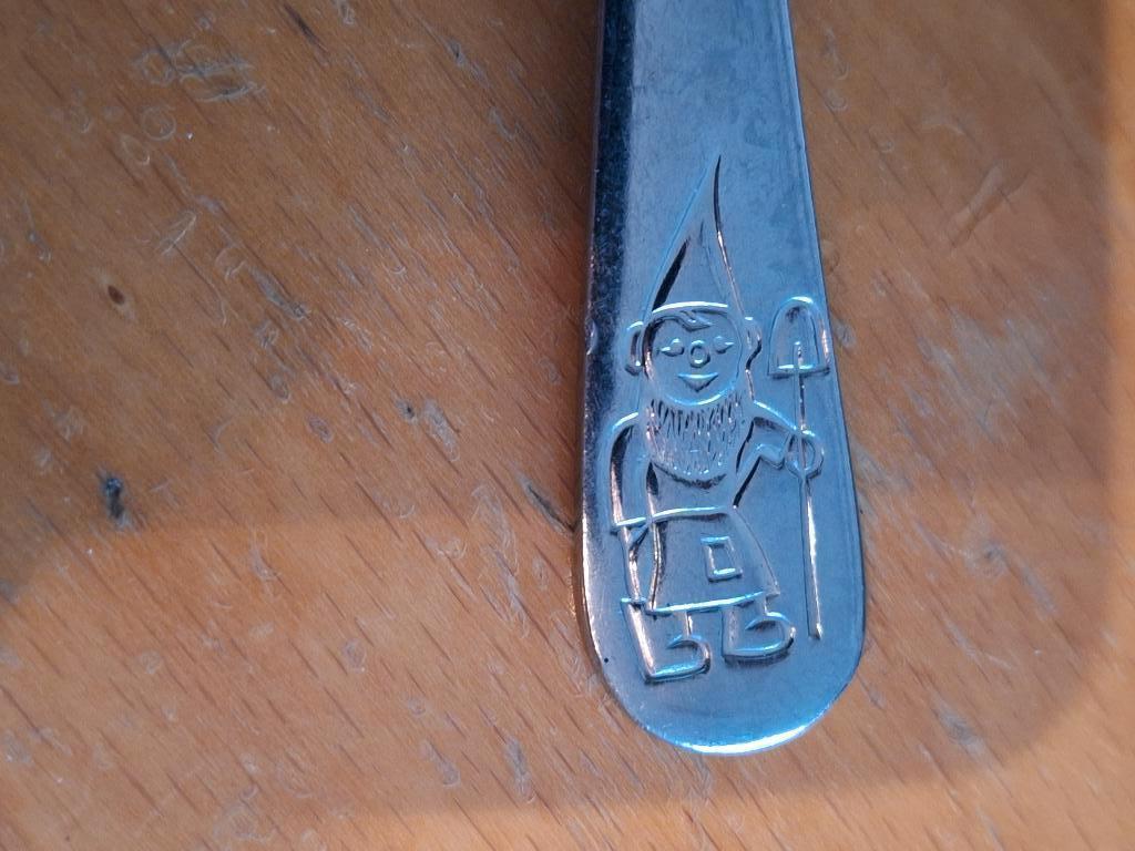 kinderlepeltje kabouter WMF roestvrij 16,5 cm Jeroen, Ophalen of Verzenden