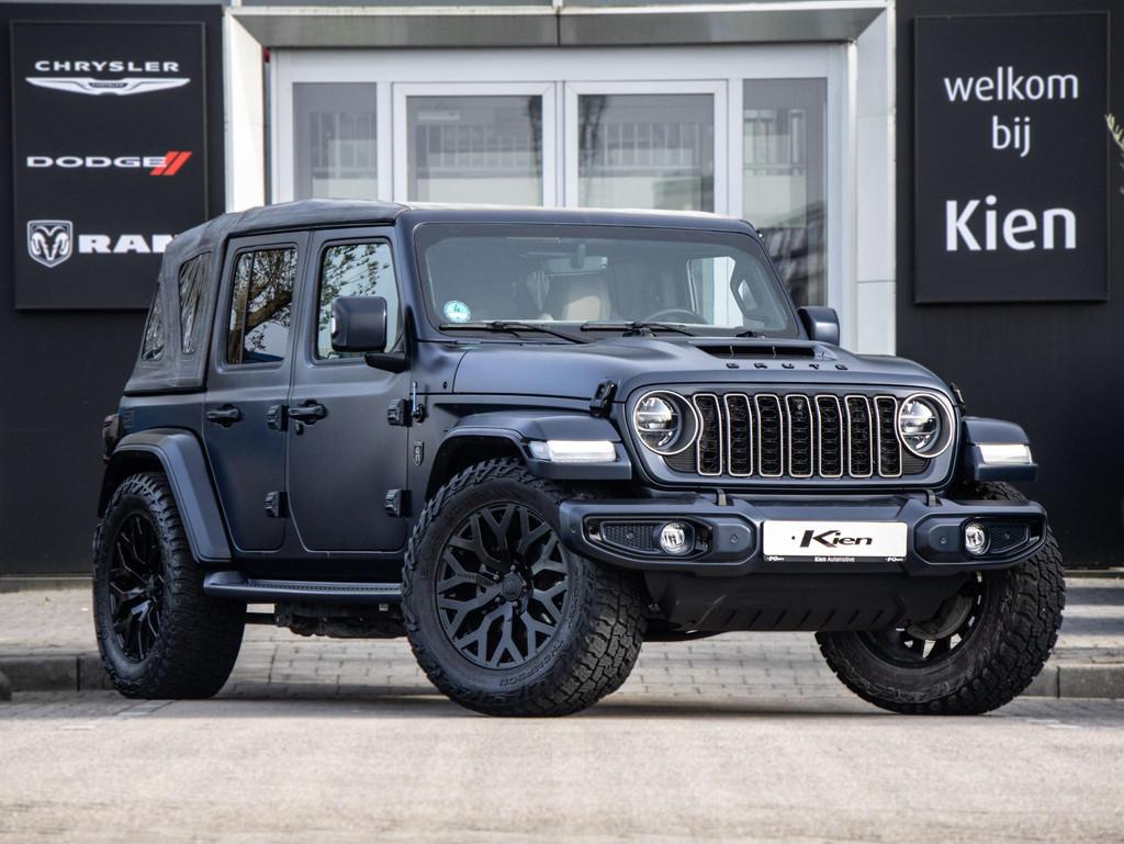 Jeep Wrangler Brute Richmond 4xe | Electric softtop | Luchtv, Auto's, Jeep, Automaat, Lichtsensor, 4 cilinders, Cabriolet