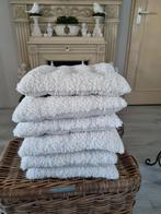 6 x teddy zitkussen stoelkussen kussen wit, Ophalen of Verzenden, Wit, Vierkant