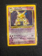 Alakazam holo 1/102 Pokémon kaart, Ophalen of Verzenden, Gebruikt, Losse kaart, Foil