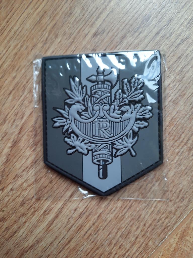 Patch / Embleem 3D PVC Franse vlag RF in 3 kleuren, Ophalen of Verzenden, Overige soorten, Overige gebieden, Embleem of Badge